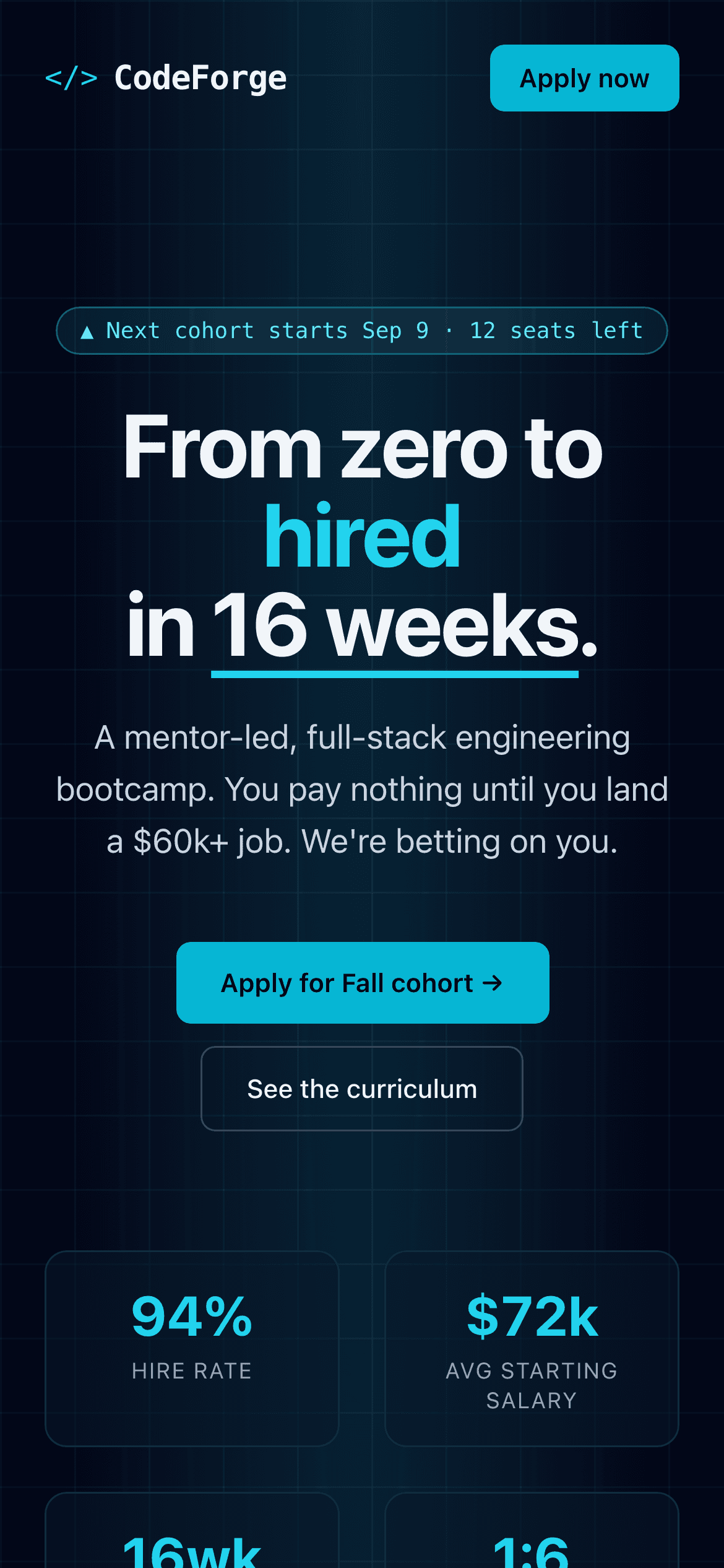 CodeForge mobile screenshot